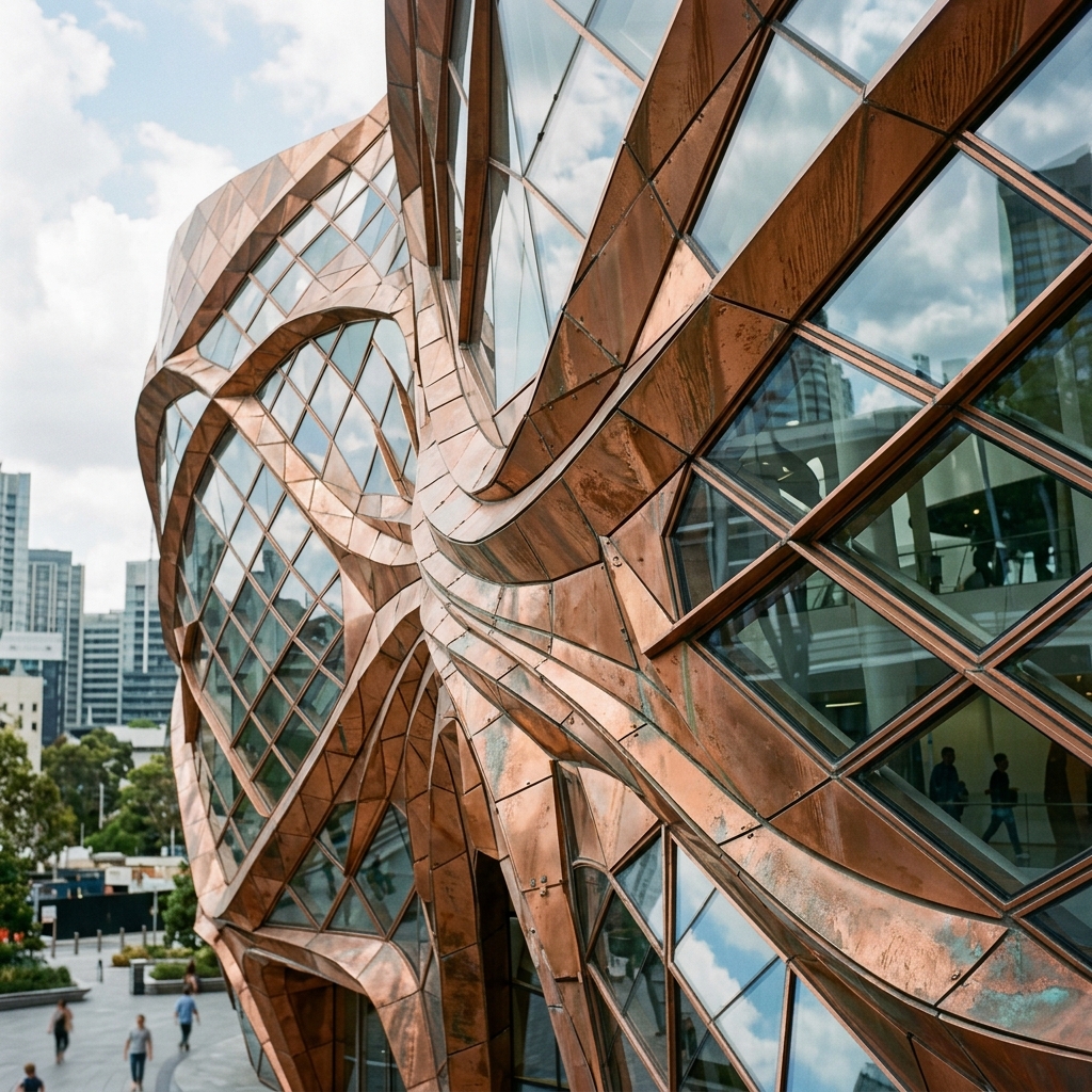 Creative parametric facade detail render using Flux and Qwen AI models